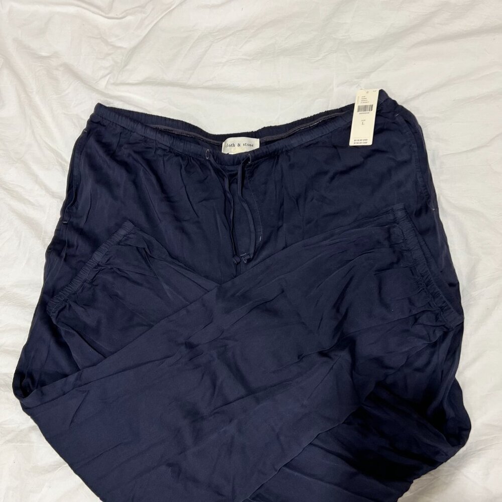 🏷 *NWT* Anthropologie Cloth & Stone Draped Joggers - Effortless Comfort & Style - Picture 5 of 11